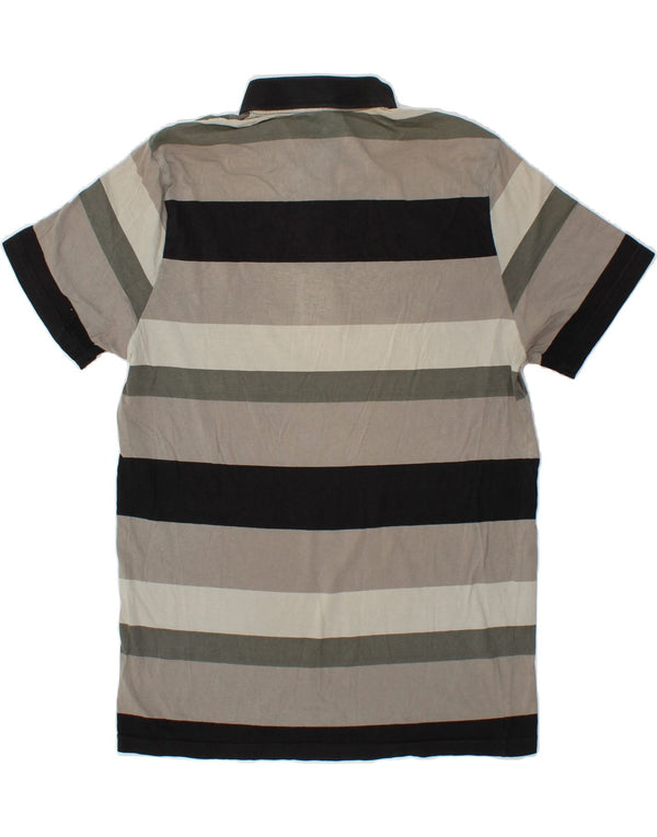 PUMA Polo Homme Gris Moyen Rayé