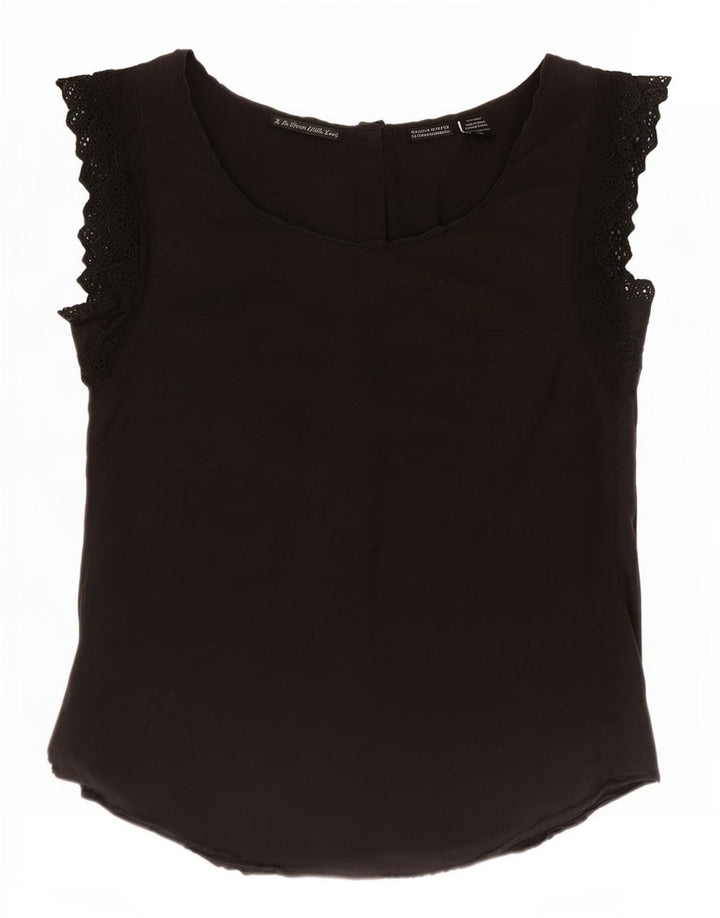 Blouse Top US 1 XS Black Silk | Maison Scotch Femme