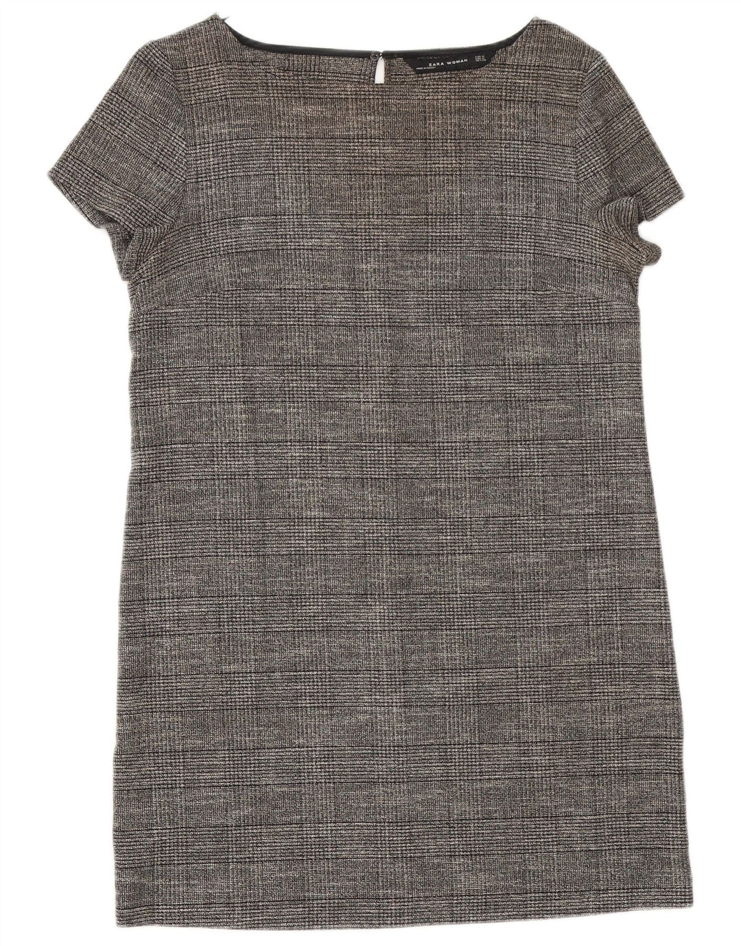 Zara Robe droite pour femme UK 12 Gris moyen Viscose