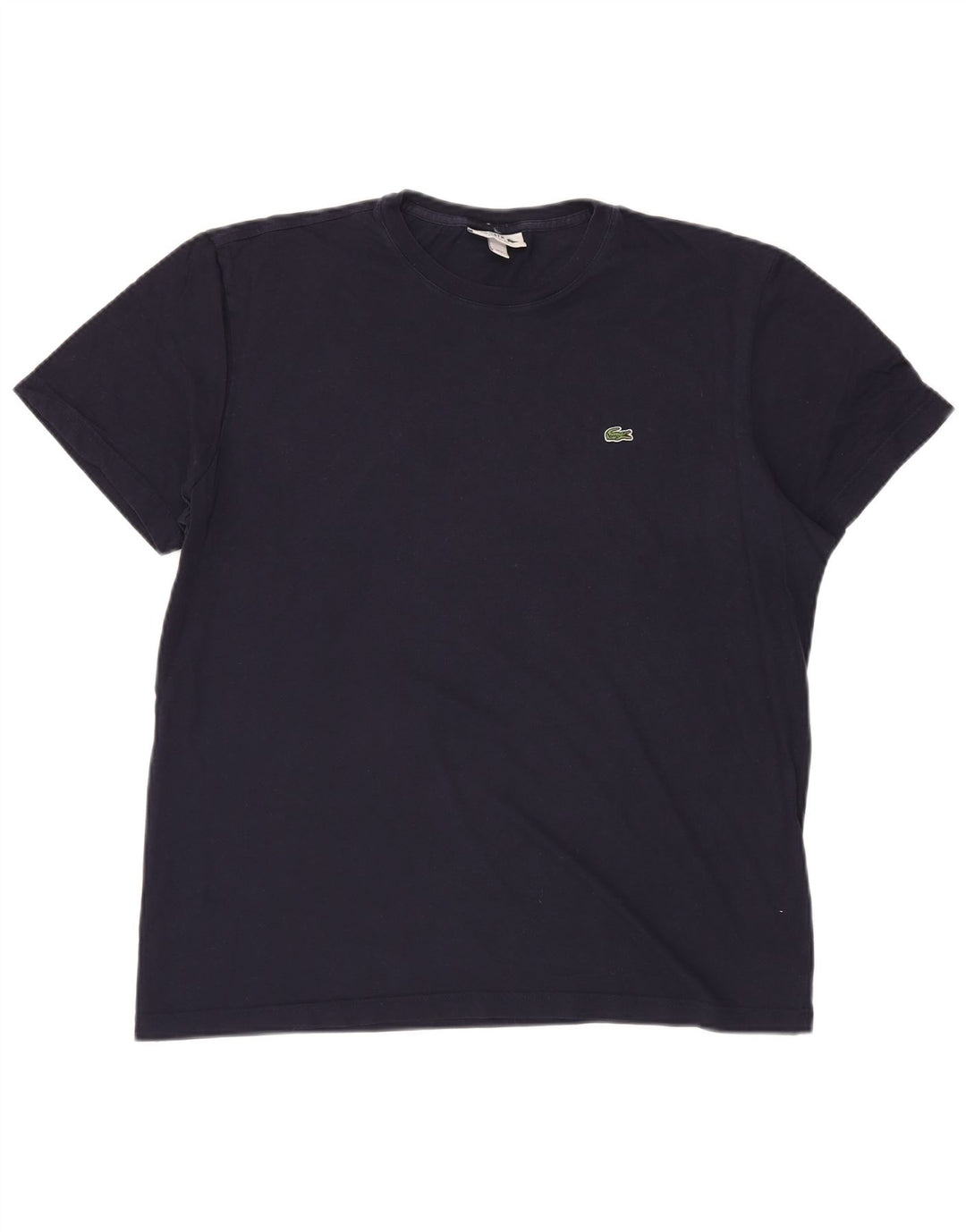 LACOSTE Homme Regular Fit T-Shirt Top Taille 6 XL Bleu Marine Coton