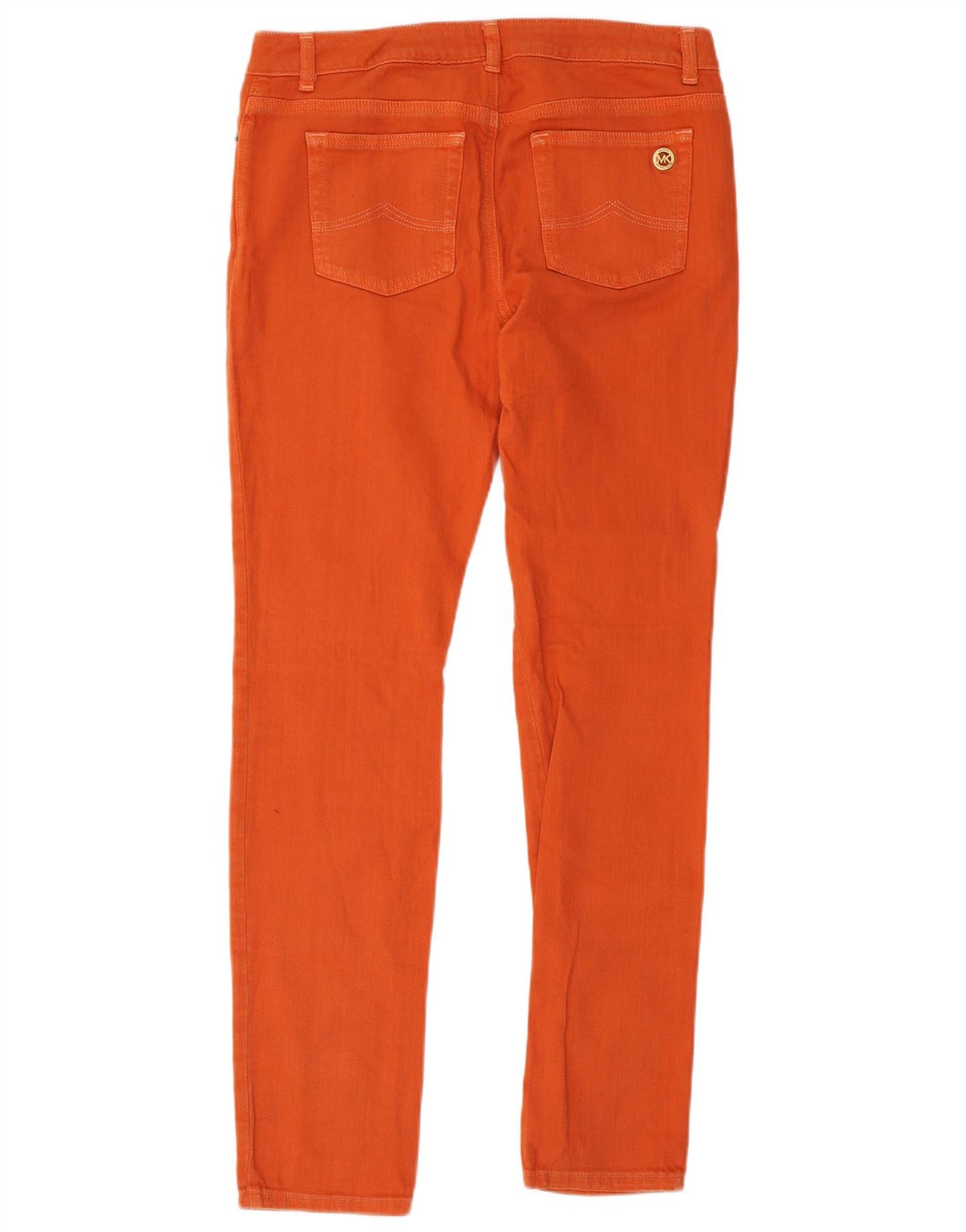 Michael Kors Jean slim pour femme US 6 Medium W34 L32 Orange Coton