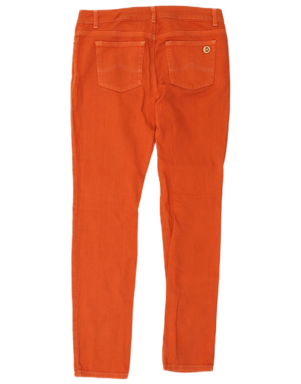 Michael Kors Jean slim pour femme US 6 Medium W34 L32 Orange Coton