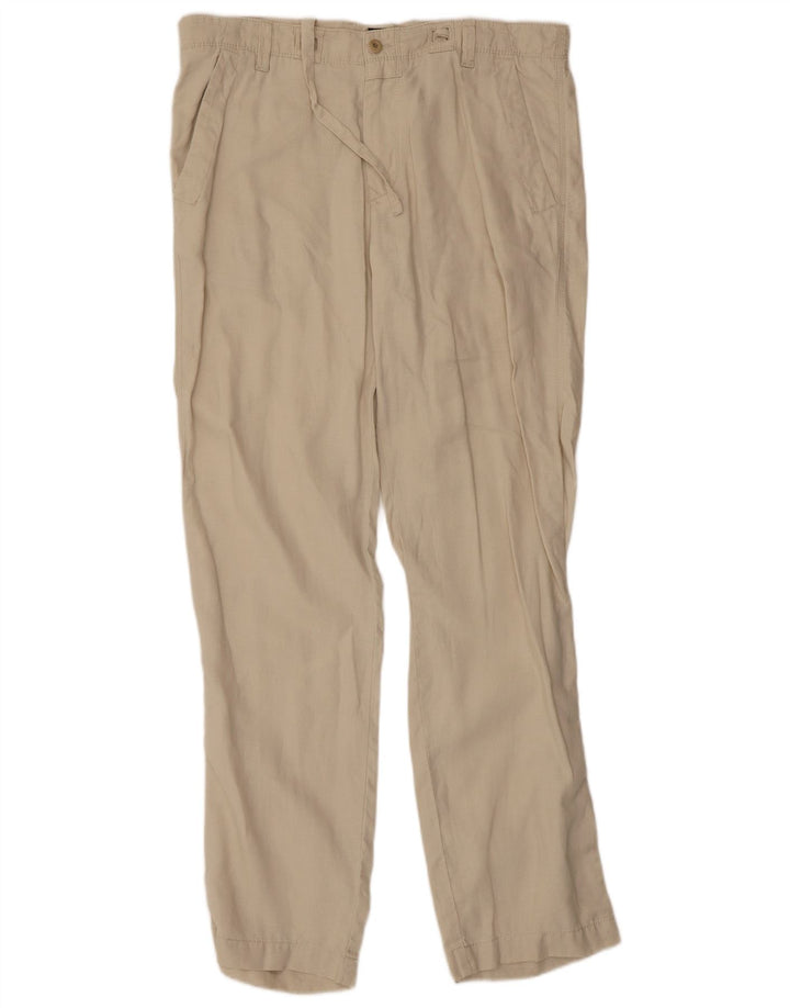 HUGO BOSS Pantalon chino coupe confort pour homme IT 50 Large W38 L33 Beige