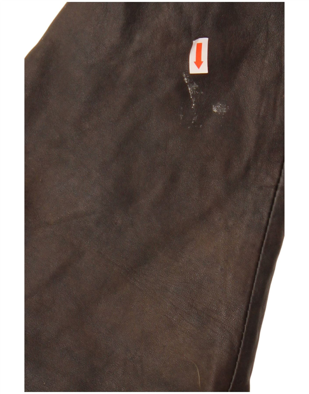 VINTAGE Manteau en cuir à capuche femme EU 38 Cuir marron moyen