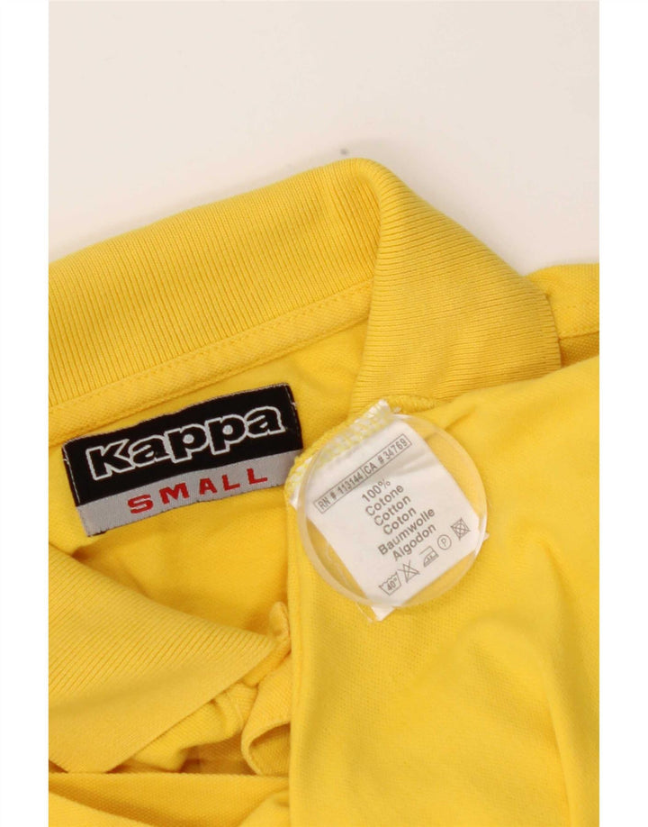 Kappa Polo Homme Petit Jaune Coton