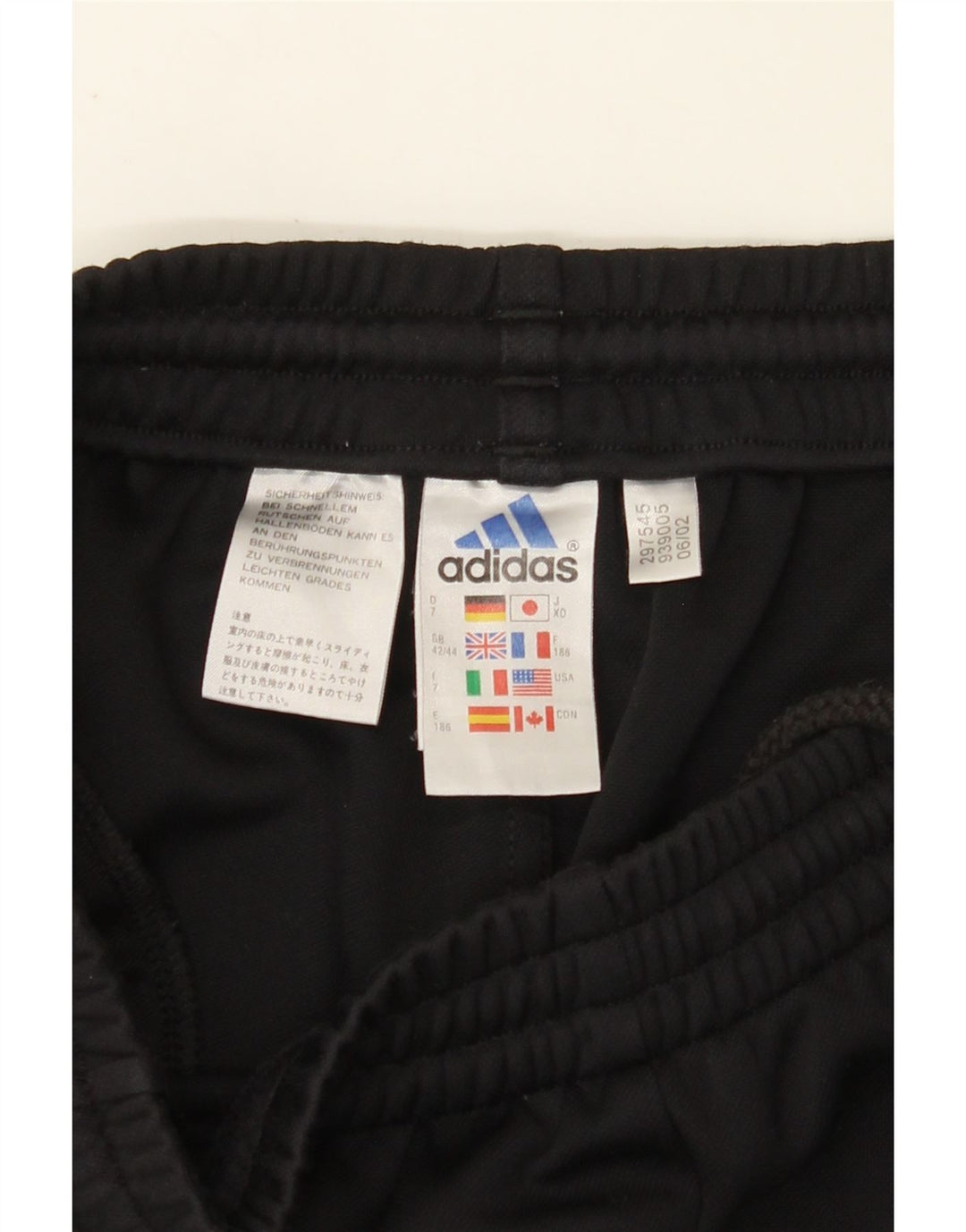 ADIDAS Pantalon de survêtement pour homme UK 42/44 Large Noir Polyester