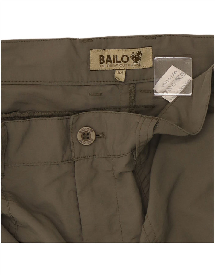 Bailo Pantalon Cargo Droit Femme Moyen W30 L28 Kaki Polyamide