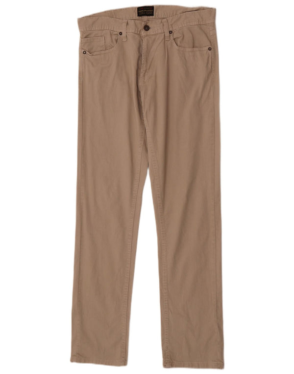 Zara Jean droit homme EU 42 Large W32 L34 coton beige