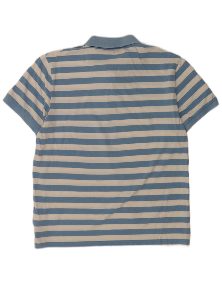 Gant Polo Homme Large Bleu Rayé Coton