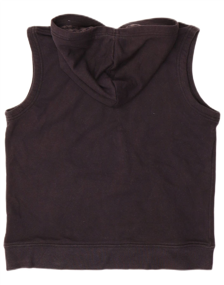 NIKE Pull à capuche sans manches graphique pour garçon 10-11 ans Coton noir moyen