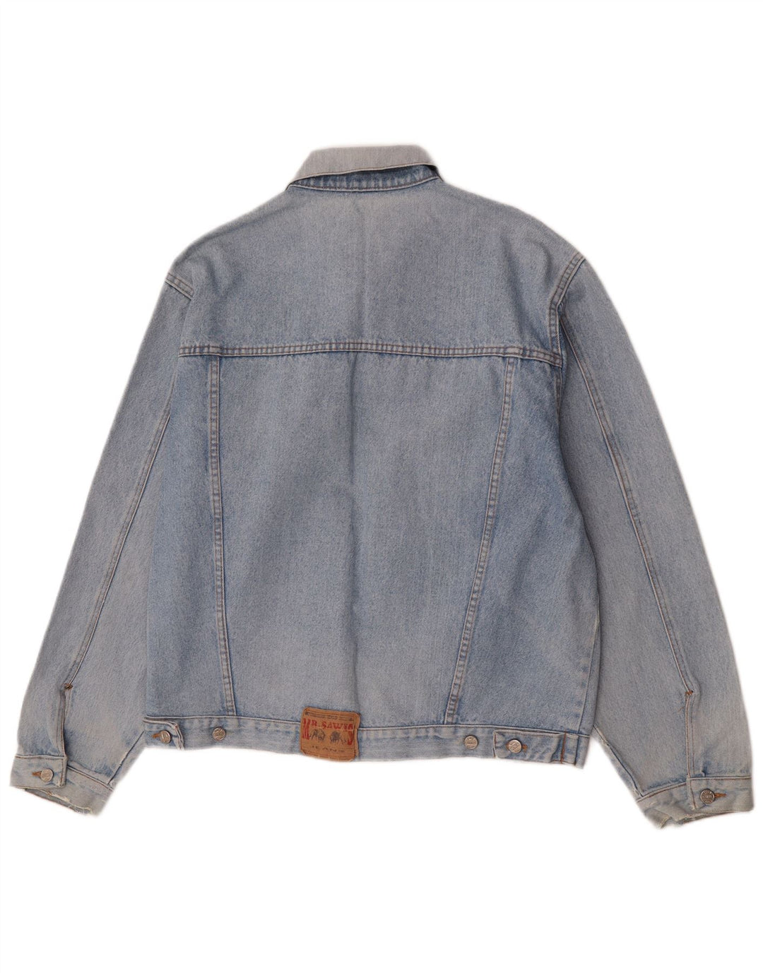 veste en denim homme vintage UK 40 Grand Bleu