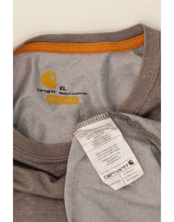 Carhartt T-shirt coupe décontractée pour homme XL Gris Polyester