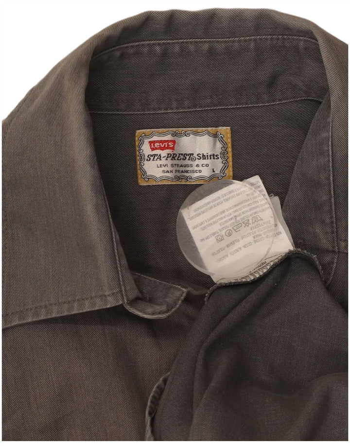 Levi's Chemise Western Homme Gris Coton Large
