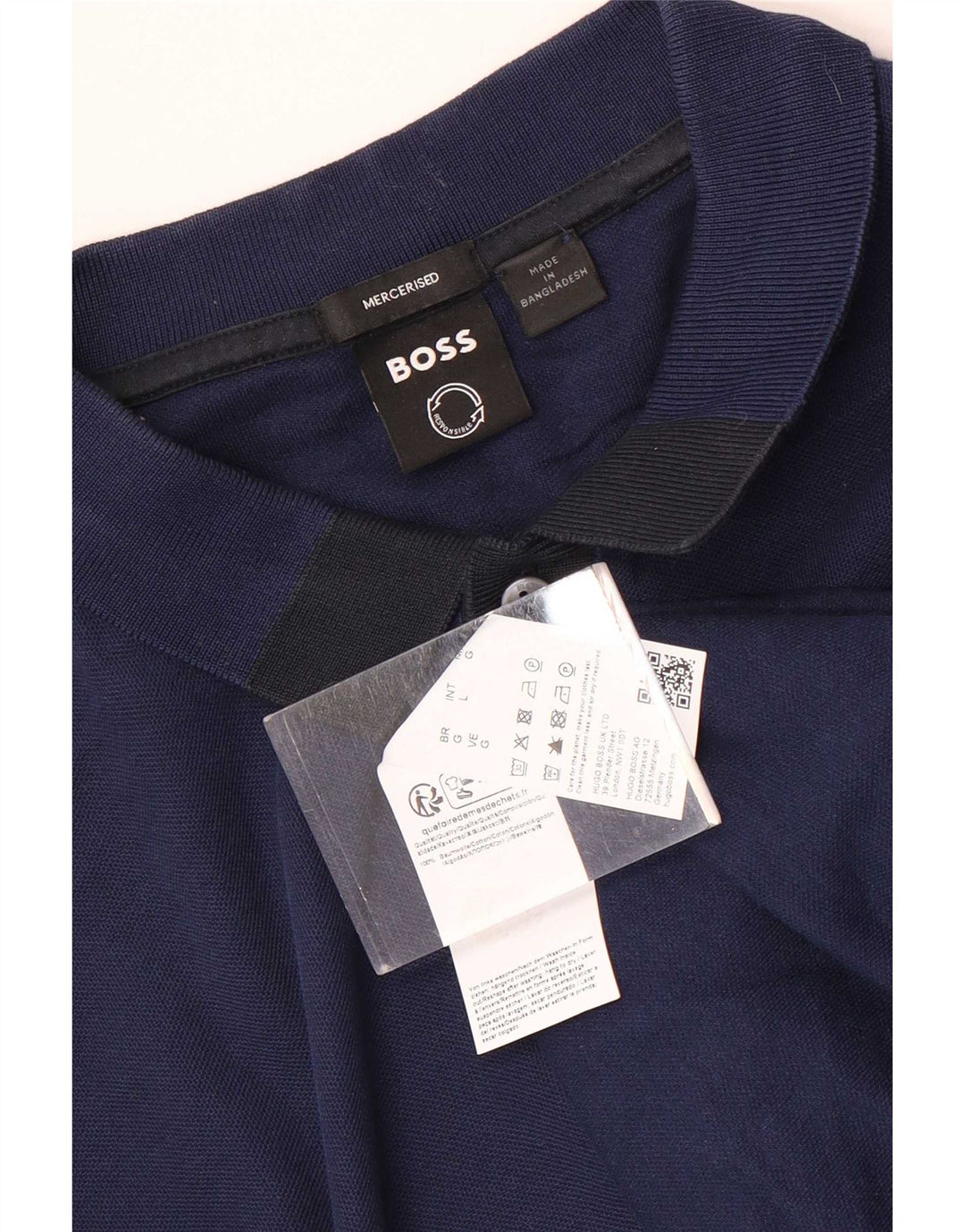 Hugo Boss Polo Homme Grand Bleu Marine Coton