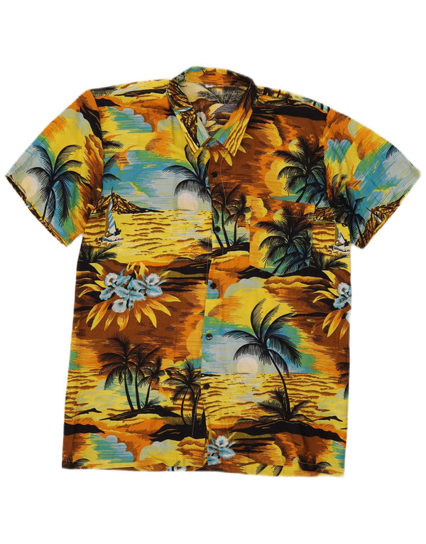 vintage Mens Graphic Short Sleeve Shirt XL Multicolore Hawaïen