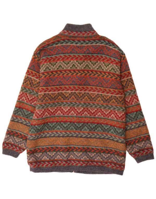 Waliki Cardigan long pour femme UK 18 XL Multicolore Géométrique