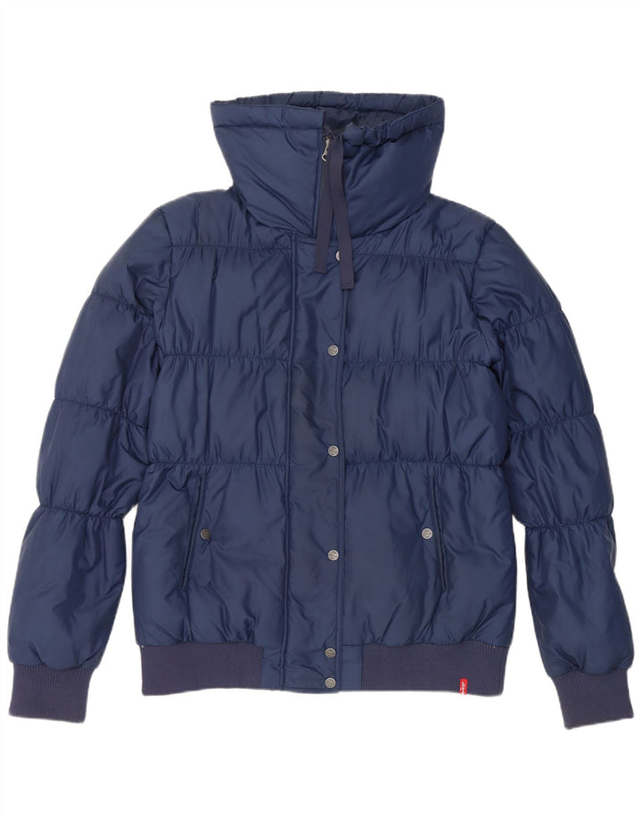 Levi's Veste matelassée Femme UK 16 Large Bleu Marine Polyester