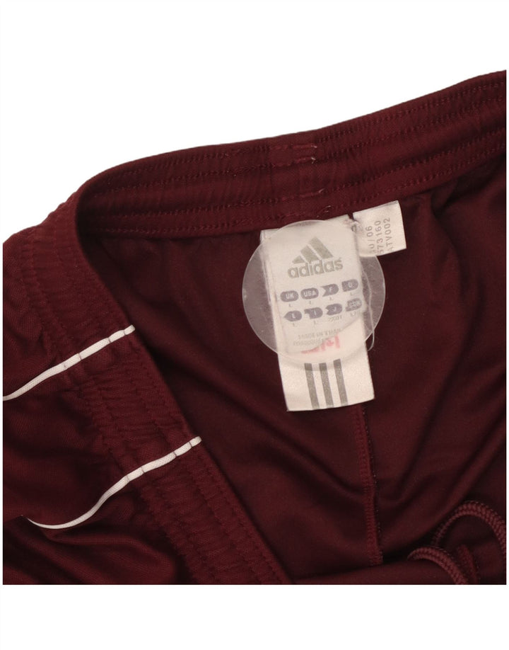 ADIDAS Short de sport Climalite pour femme UK 14 Large Bordeaux Polyester