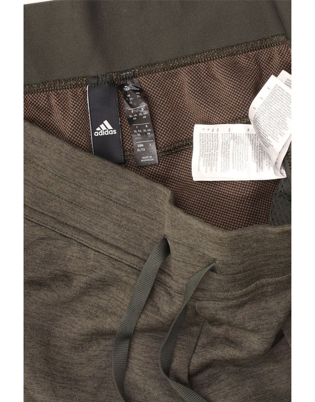 ADIDAS Pantalon de survêtement pour femme UK 20/22 XL Kaki Moucheté