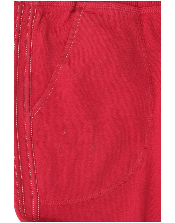 Adidas Femme Pantalon De Survêtement Joggers IT 44 Rouge Moyen Coton