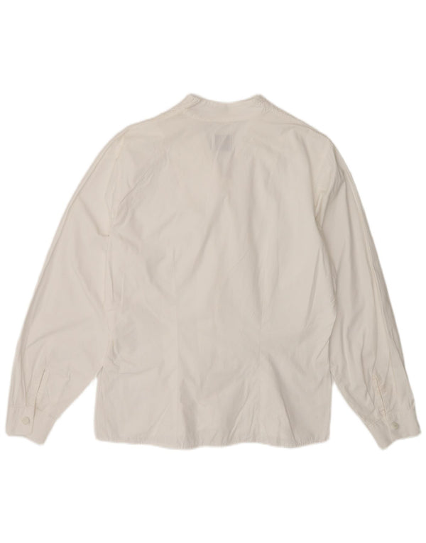 Benetton Chemise Chemisier Femme UK 44 Coton Blanc Moyen