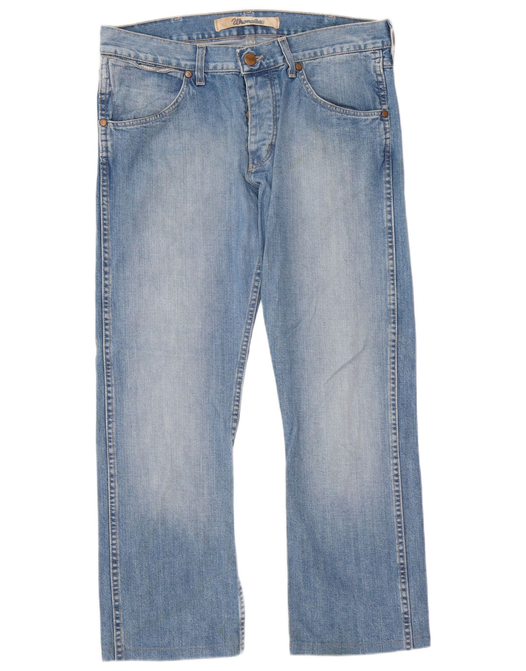 Wrangler Jean Droit Ace W33 L29 Homme Bleu Coton