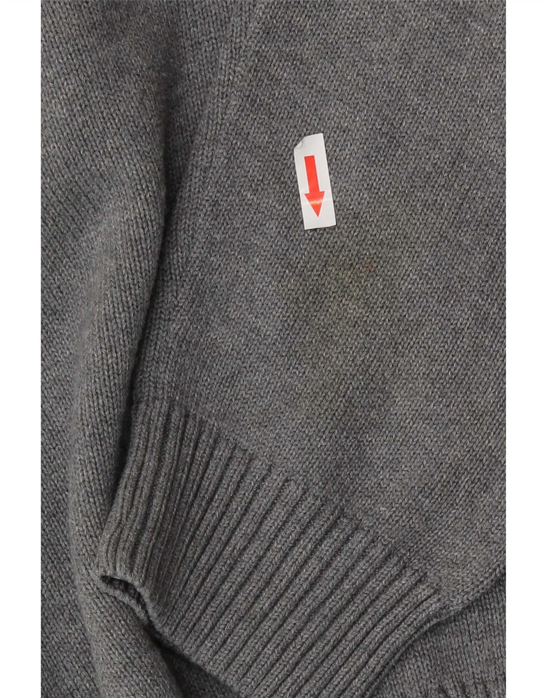 Gant Pull col zippé homme grand gris coton