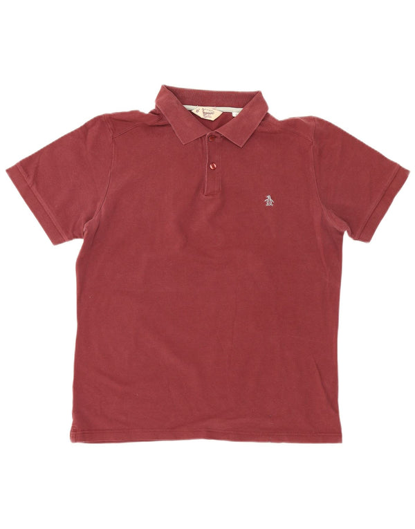Penguin Polo Heritage Slim Fit Homme Bordeaux Coton