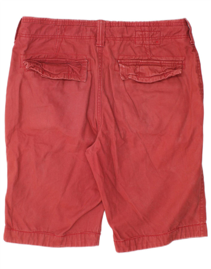 FAT FACE Short Chino Homme W34 Large Rouge Coton