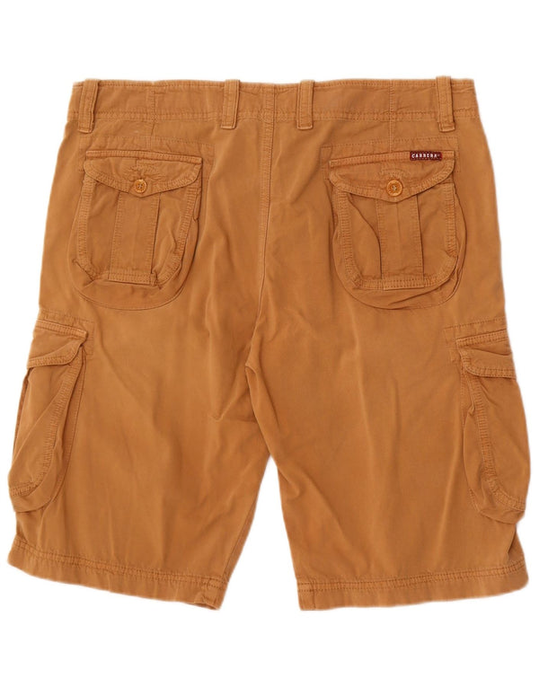 Carrera Mens Cargo Shorts IT 52 XL W36 Brown Cotton