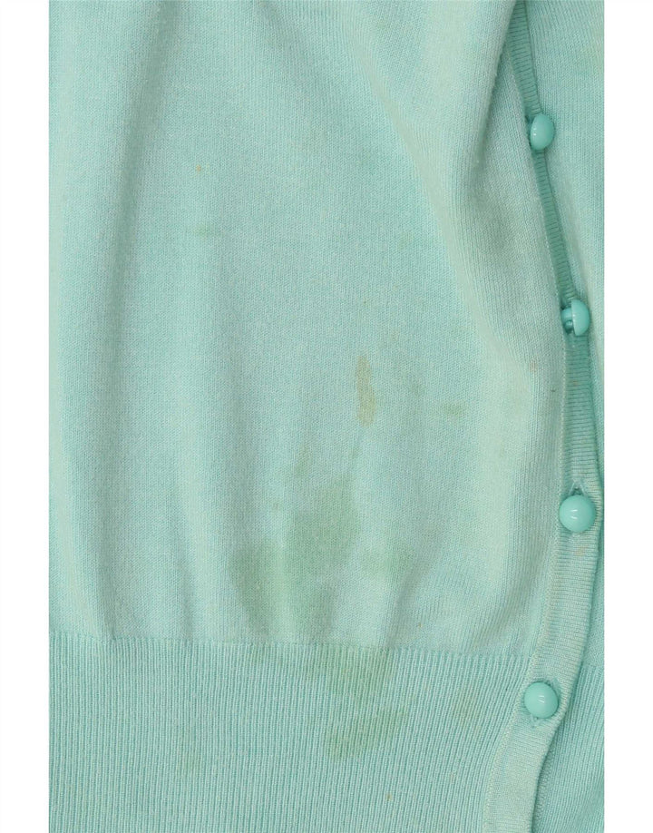 Marks & Spencer Pull cardigan pour femme UK 14 Large Turquoise