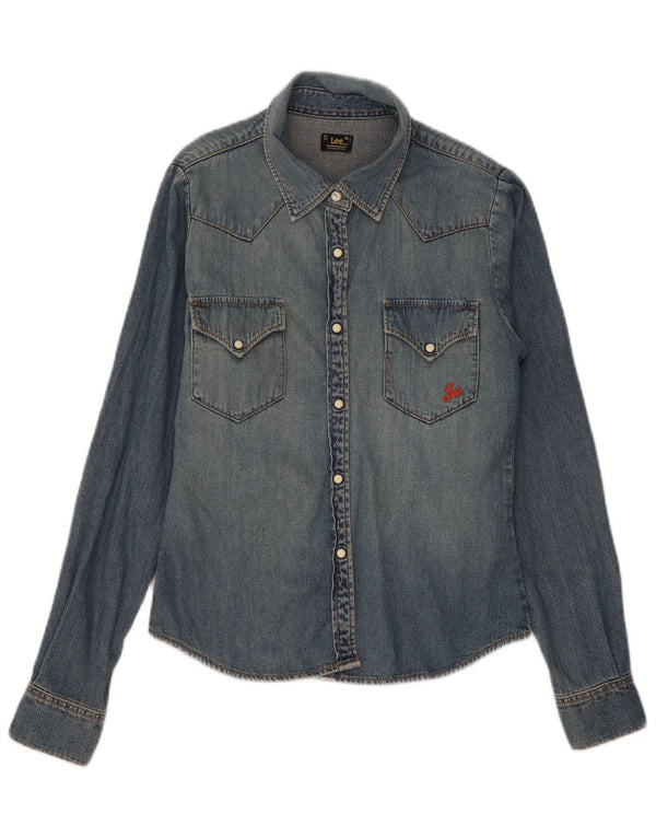 Lee Chemise en jean fille 15-16 ans XL Bleu Coton
