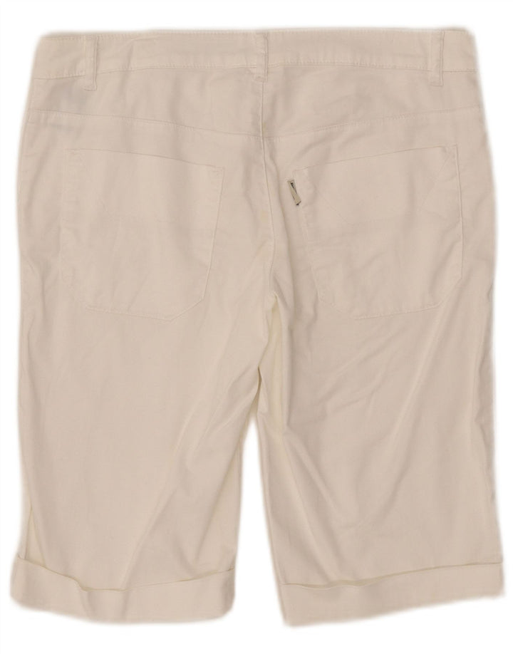 Jeckerson Short décontracté pour femme W29 en coton blanc moyen