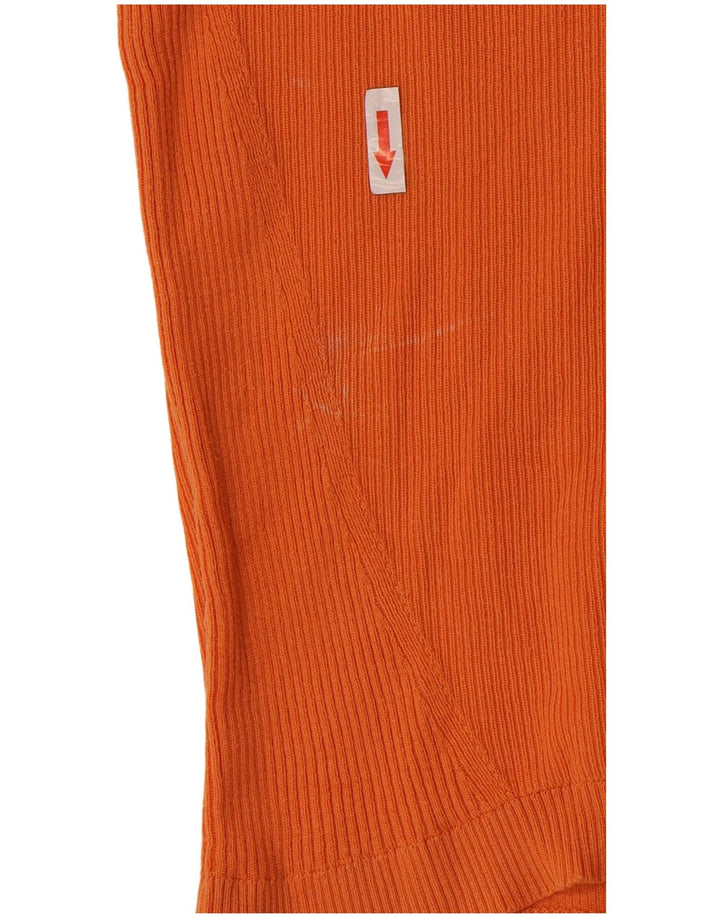 Marks & Spencer Polo Femme UK 16 Large Orange Coton