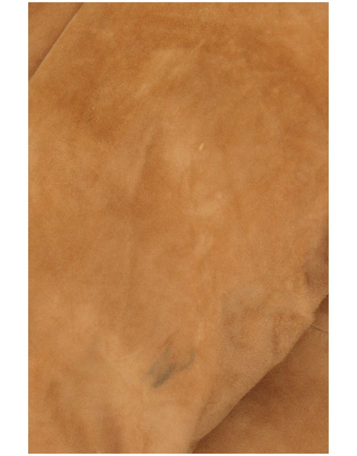 Escada Veste en daim pour femme UK 14 Cuir marron moyen