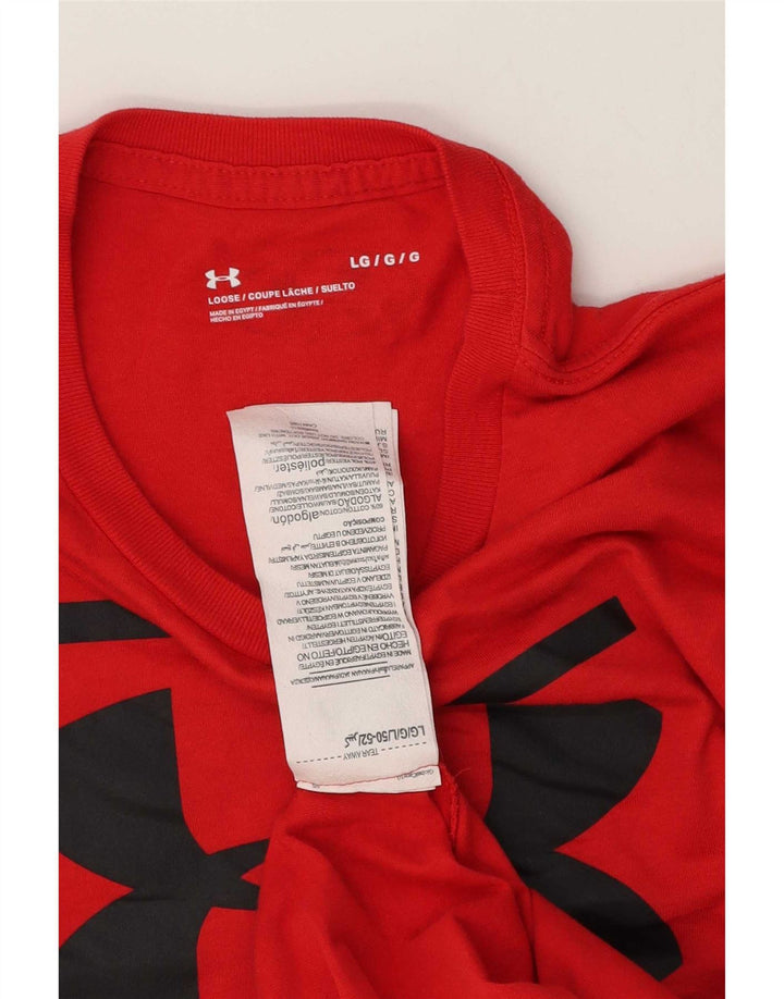 Under Armour T-Shirt Graphique Homme Grand Rouge Coton