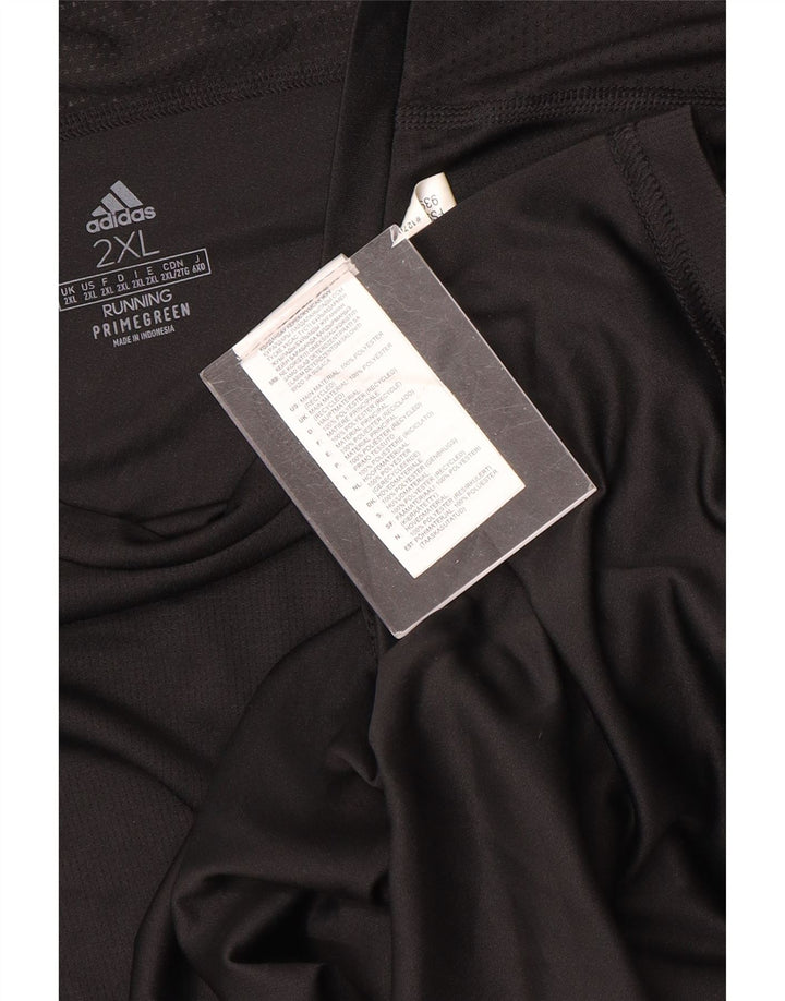 ADIDAS Hommes Aeroready T-Shirt Haut 2XL Noir Polyester