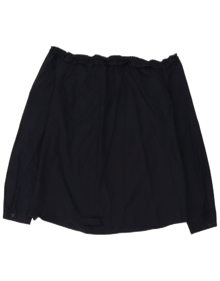Max & Co. Haut à manches longues et épaules dénudées pour femme UK 16 Large Bleu marine