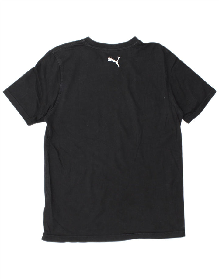 PUMA T-Shirt Graphique Homme Noir Moyen Coton