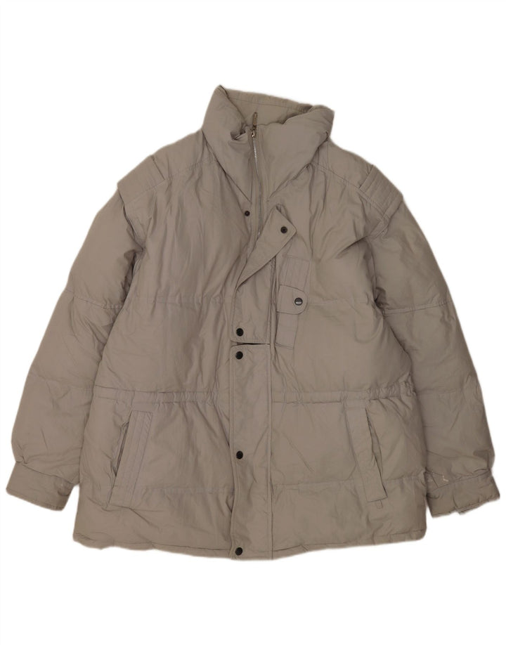 veste rembourrée homme vintage UK 44 2XL Coton Gris