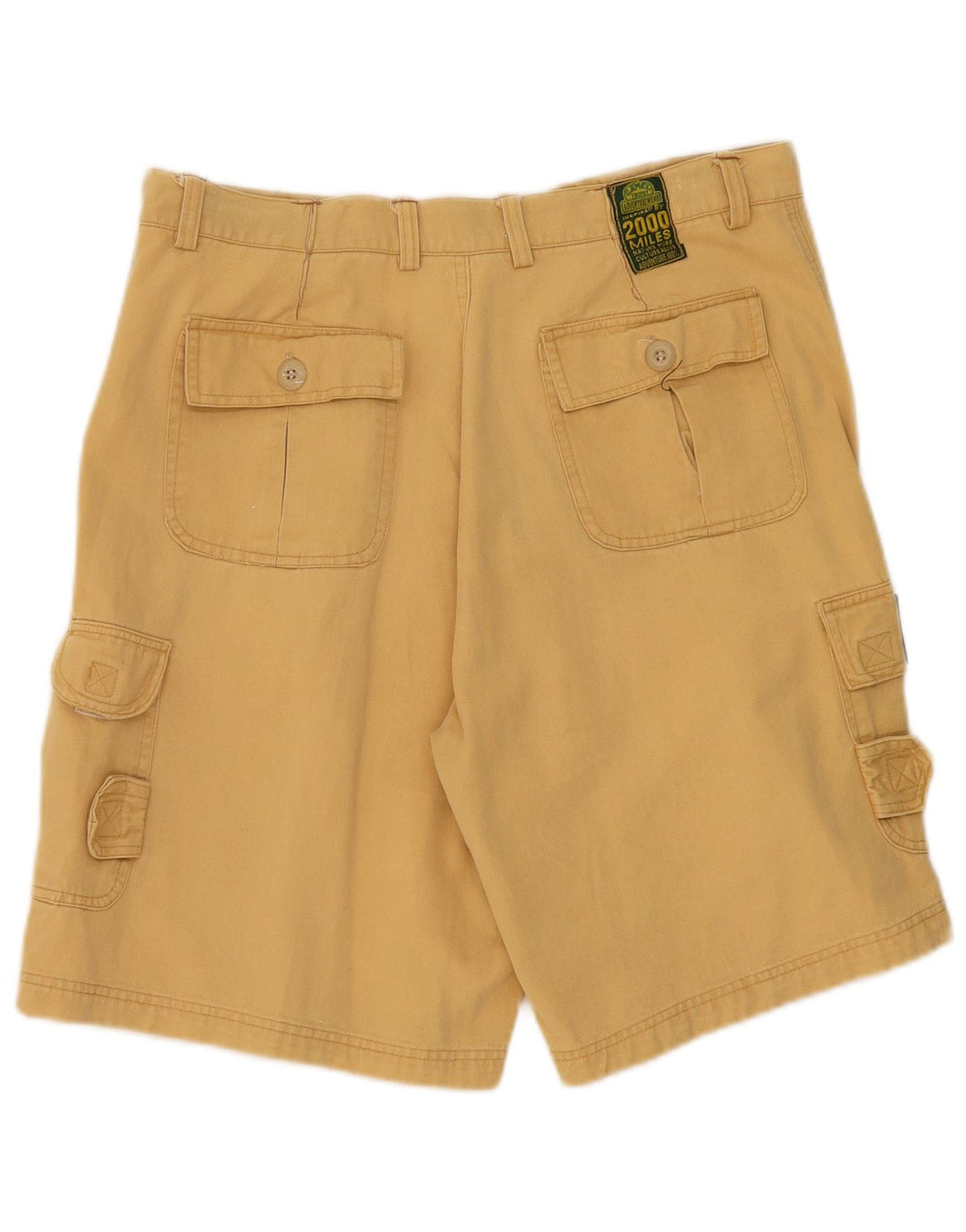 CAMEL Mens Cargo Shorts W34 Large Beige