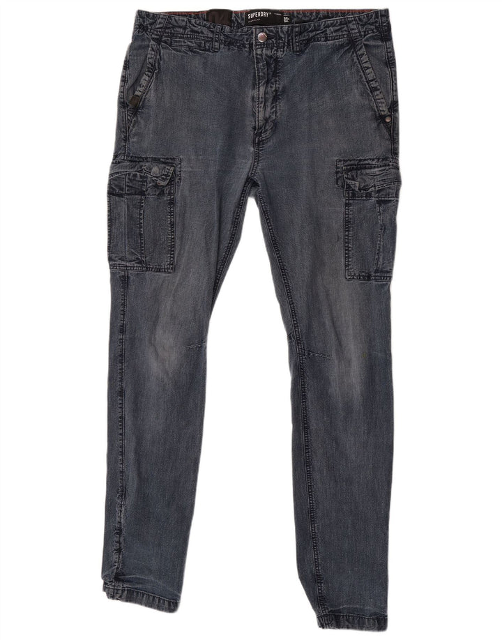 Superdry Jean Cargo Skinny W34 L34 Homme Bleu Coton
