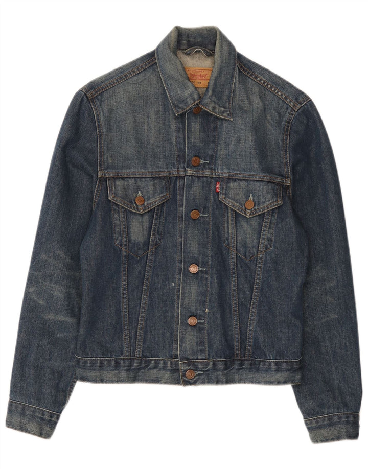 Levi's Veste en Jean Garçon 11-12 ans Bleu Moyen Coton