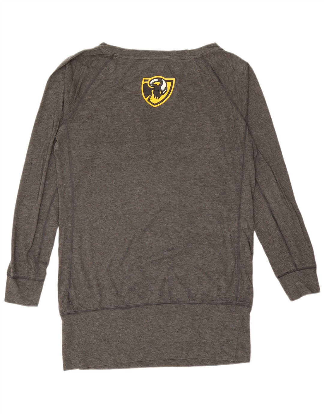 NIKE Femmes VCU Rams Graphic Top Manches Longues UK 16 Large Gris Polyester
