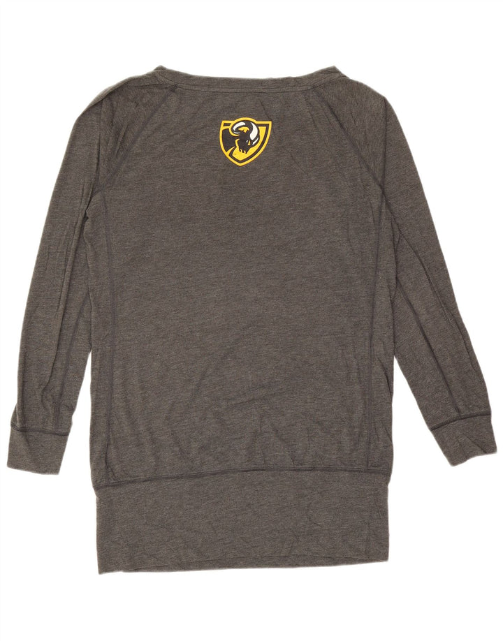 NIKE Femmes VCU Rams Graphic Top Manches Longues UK 16 Large Gris Polyester
