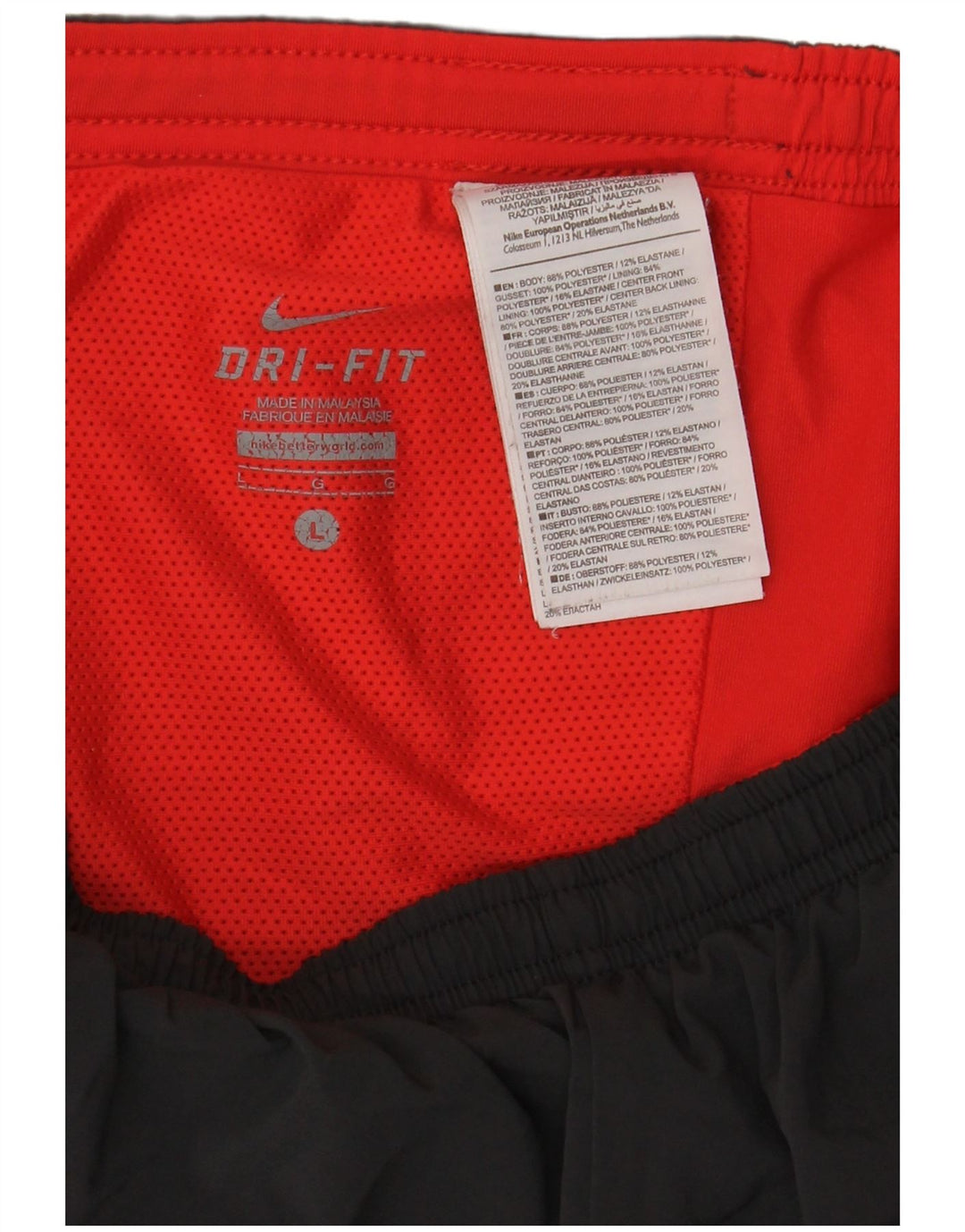 Short de sport Nike Dri Fit pour hommes, grand, noir, polyester