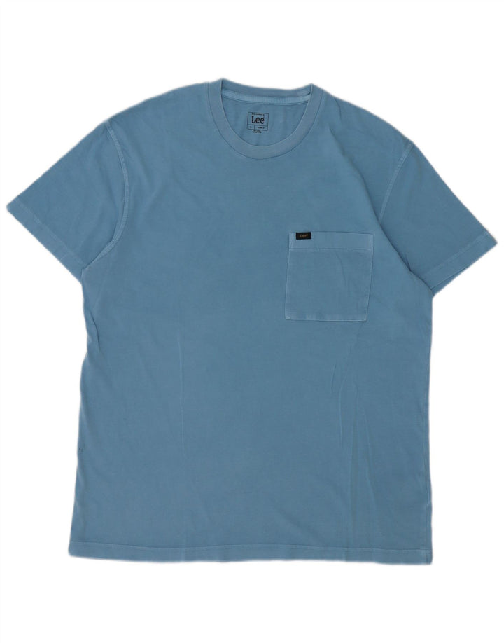 Lee T-shirt coupe décontractée pour homme, grand bleu, coton