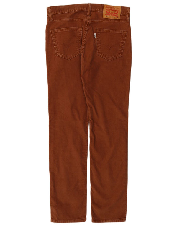Levi's Pantalon 511 Slim Velours Côtelé W30 L30 Homme Marron Coton