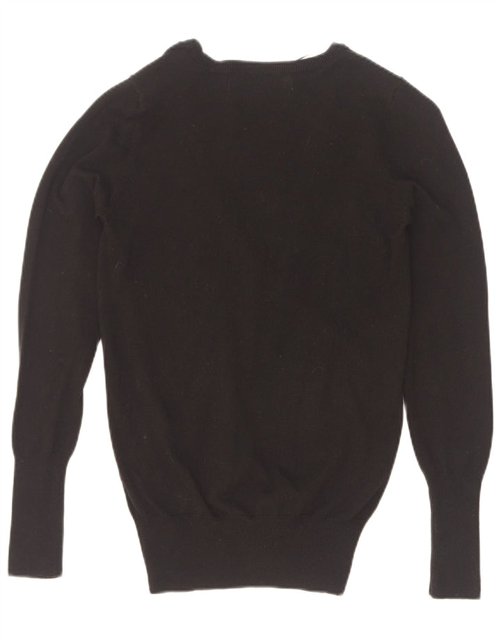 Zara Cardigan Femme Pull UK 12 Medium Noir
