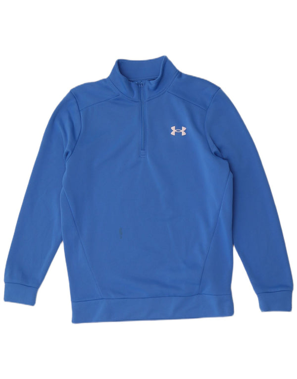 Under Armour Sweat-shirt à col zippé pour homme Petit Bleu Polyester
